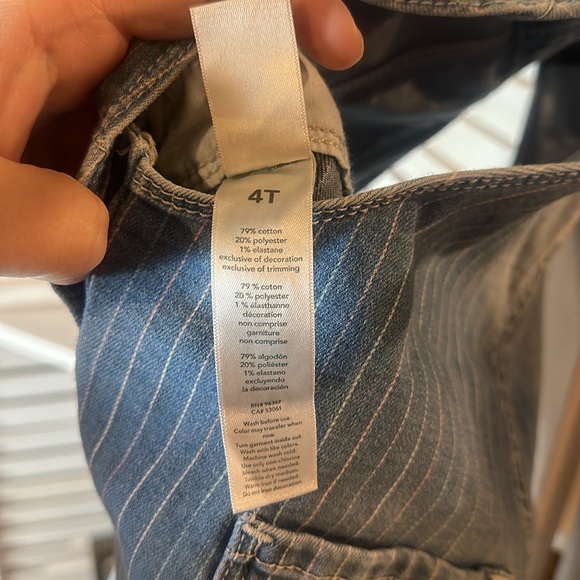 OshKosh Denim Striped Overalls - Picture 5 of 5